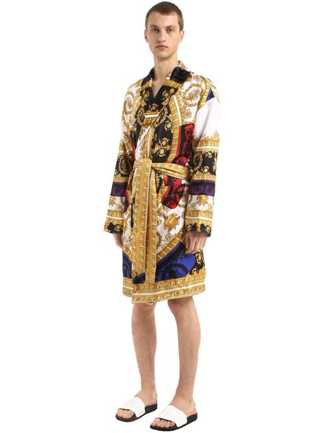 naked men in bathrobe versace|Versace Robe Mens .